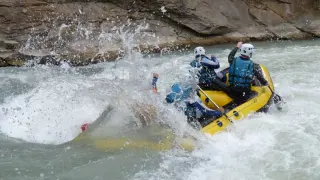 'Rafting' en el río Gállego.
