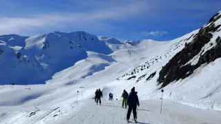 Esquiadores en Formigal