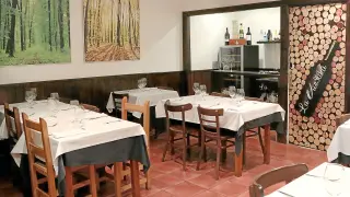El comedor del restaurante zaragozano La Vueltika
