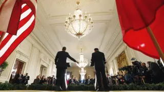Obama junto a Hollande en una imagen de archivo