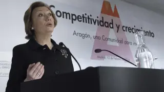 La presidenta de Aragón, Luisa Fernanda Rudi