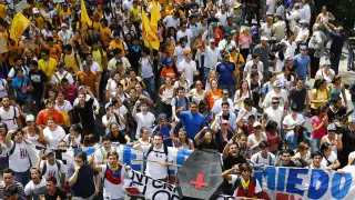 Marchas en Caracas en contra del Gobierno,