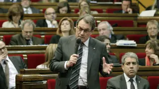 Artur Mas en el parlamento catalán