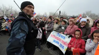 Manifestación pro-Rusia