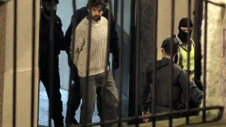 Asier González Soreasu en el momento de su detención