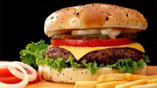 Las hamburguesas, un ejemplo de comida rápida