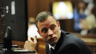 Pistorius, durante el juicio