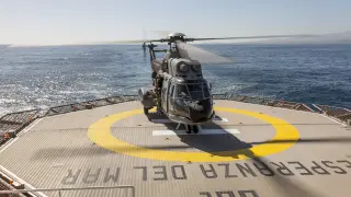 Helicóptero Súper Puma del Servicio Aéreo de Rescate (SAR)