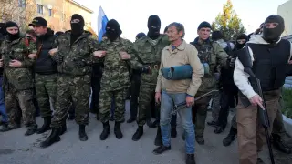 Tropas prorusas en Ucrania