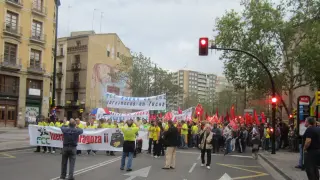Manifestación FCC en Zaragoza