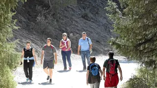 Turistas en el Cañón del Río Lobos, en una imagen de archivo