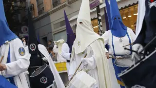 Procesión previa al pregón de Semana Santa en Zaragoza