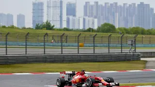 Fernando Alonso, en Shanghái