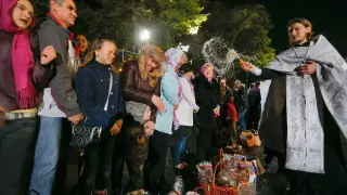 Kiev durante las fiestas de la Pascua ortodoxa