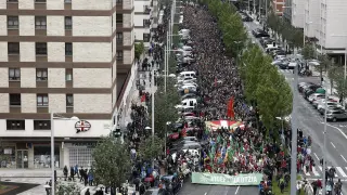 Unas 10.000 personas participaron en la marcha, según la Policía