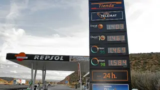 Una de las gasolineras de la provincia de Soria