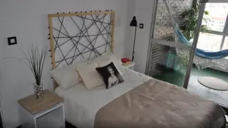 Una de las habitaciones ofrecidas en Zaragoza en el portal Airbnb