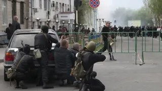 Enfrantamientos en Lugansk