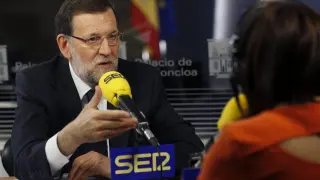 Mariano Rajoy, durante la entrevista
