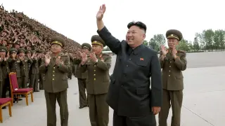Una imagen reciente de Kim Jong-Un