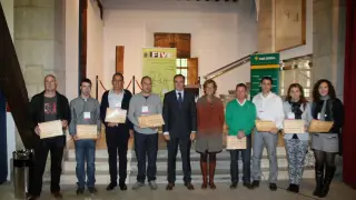 Entrega de premios en el concurso de vinos ecológicos de Estella.