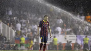 Iniesta, durante un partido del Barcelona