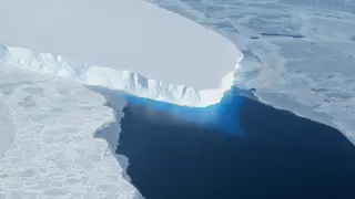 Deshielo en los glaciares de la Antártida