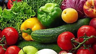 Frutas, vegetales y frutos secos