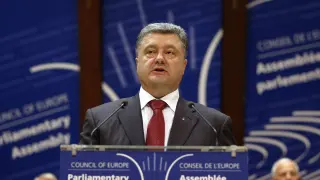 Poroshenko en la Asamblea Europea