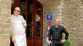 Ramón Aso y Josetxo Souto, cocineros del Callizo.
