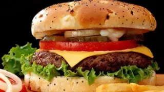 Imagen de archivo de una hamburguesa