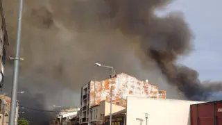 Incendio de este viernes en Alcañiz