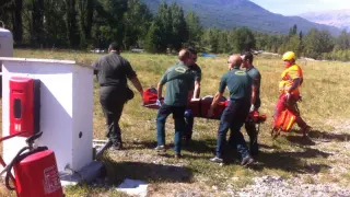 Imagen de un rescate en el Pirineo