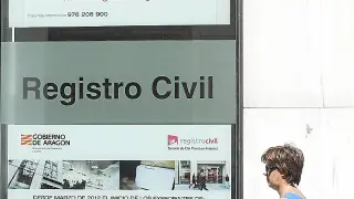 Registro Civil de Zaragoza, en la calle de Alfonso I.