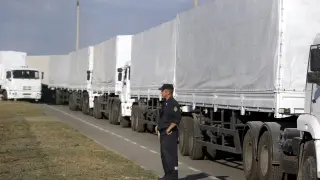 El convoy ruso ya ha cruzado la frontera