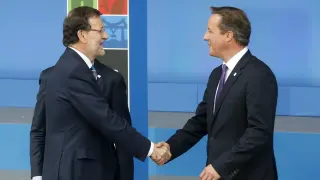 Mariano Rajoy es recibido en la cumbre de la OTAN