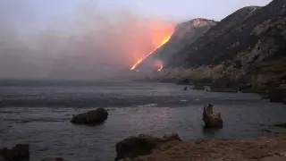 Imagen del incendio de Jávea