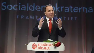 El líder de los socialdemócratas de Suecia, Stefan Lofven