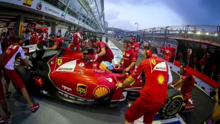 Alonso participa en los entrenamientos libres del Gran Premio de Singapur