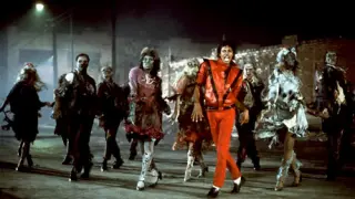 Fotograma del videoclip de la canción 'Thriller' de Michael Jackson.