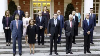 Foto de familia del Gobierno de Rajoy