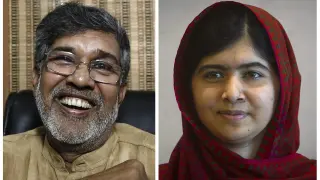 Kailash Satyarthi y Malala Yousafzai