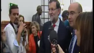 Rajoy esquiva a los medios a su salida del Congreso