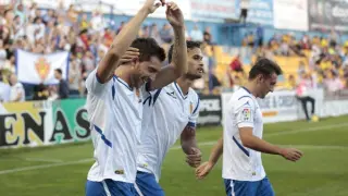 Borja Gastón marcó el gol dicisivo ante el Alcorcón, sumando 3 puntos en la clasificación.