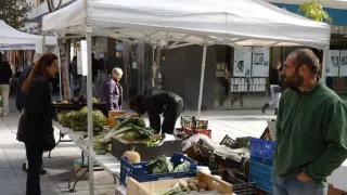Mercado agroecológico en Huesca