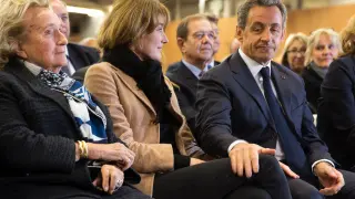 Sarkozy junto a su esposa, Carla Bruni