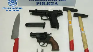 Armas que ha requisado la Policía Nacional
