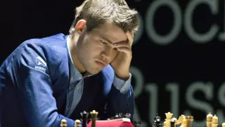 Magnus Carlsen, durante una partida