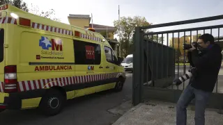 Llegada de la cooperante española de Médicos sin Fronteras al hospital madrileño Carlos III