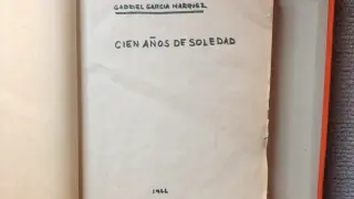 Documento definitivo de 'Cien años de soledad' que el nobel entregó a la imprenta en 1967